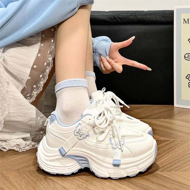 Women's Chunky Sneakers Fashion Leather Casual Shoes Lace Up Thick Sole Dad Shoes Campus Student Platform Shoes Zapatillas Mujer
Women's Chunky Sneakers Fashion Leather Casual Shoes Lace Up Thick Sole Dad Shoes Campus Student Platform Shoes Zapatillas Mujer