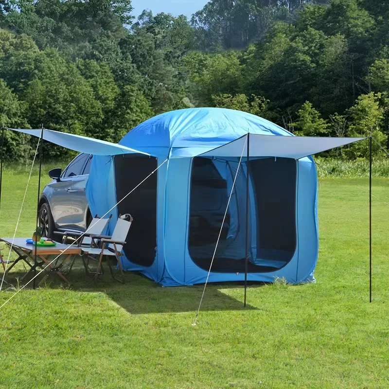 Hot Selling Car Tail Roof Extension Yurt Camping Tent for 3-4 Persons Beach Use Double Layer 210D Oxford Quick-Throwing
Hot Selling Car Tail Roof Extension Yurt Camping Tent for 3-4 Persons Beach Use Double Layer 210D Oxford Quick-Throwing