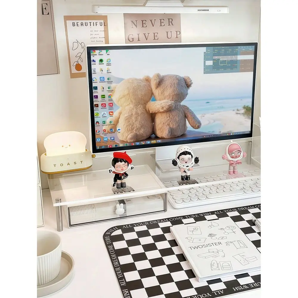 Acrylic Transparent Laptop Stand Riser, Desktop Monitor Holder Shelf For Dorm, Office
Acrylic Transparent Laptop Stand Riser, Desktop Monitor Holder Shelf For Dorm, Office