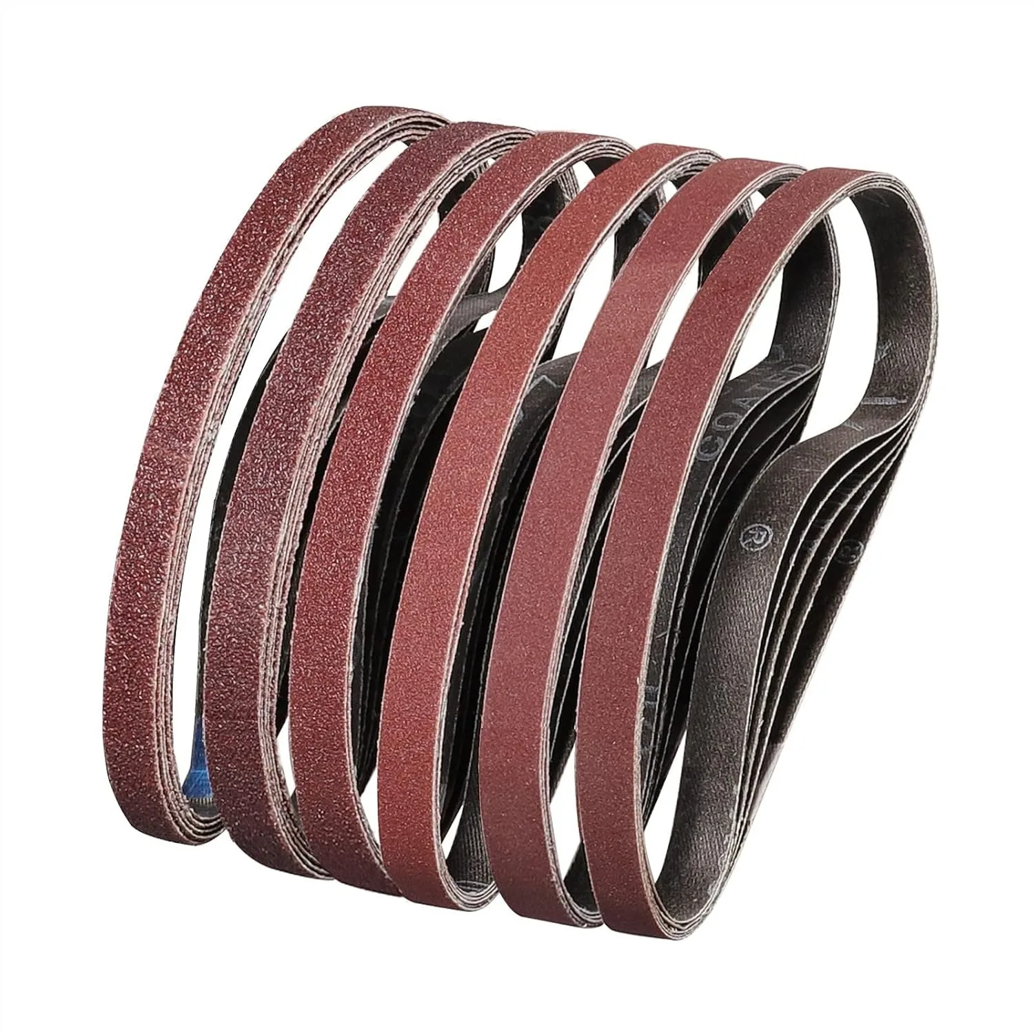 36 Pack Sanding Belts 1/2x18 Inches - 6 Each of 40/60/80/120/180/240 Grits Aluminum Oxide for Wood Sanding and Leveling
36 Pack Sanding Belts 1/2x18 Inches - 6 Each of 40/60/80/120/180/240 Grits Aluminum Oxide for Wood Sanding and Leveling