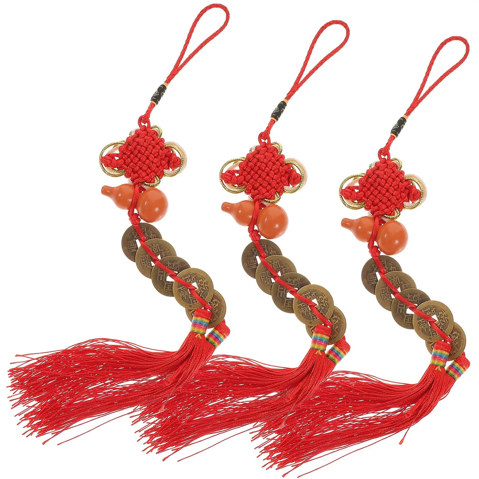 3 Pcs Emperors Money Gourd Pendant Chinese Decor Tassel Knot Car nament Home Party Spring Festival Chinese Decorations For Party
3 Pcs Emperors Money Gourd Pendant Chinese Decor Tassel Knot Car nament Home Party Spring Festival Chinese Decorations For Party