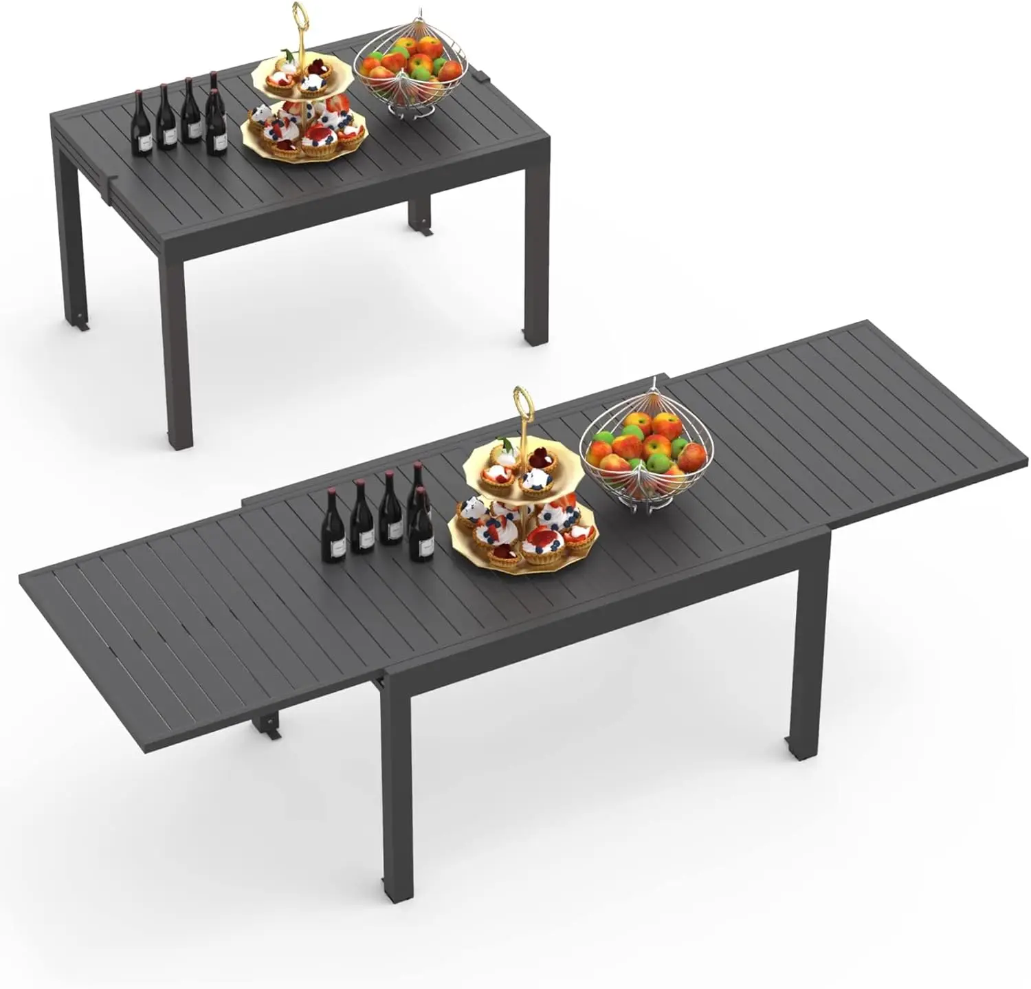 Domi 59 89 Expandable Patio Dining Table Aluminum Adjustable Smooth Sliding Outdoor Furniture for 6 8 Person Ideal
Domi 59 89 Expandable Patio Dining Table Aluminum Adjustable Smooth Sliding Outdoor Furniture for 6 8 Person Ideal