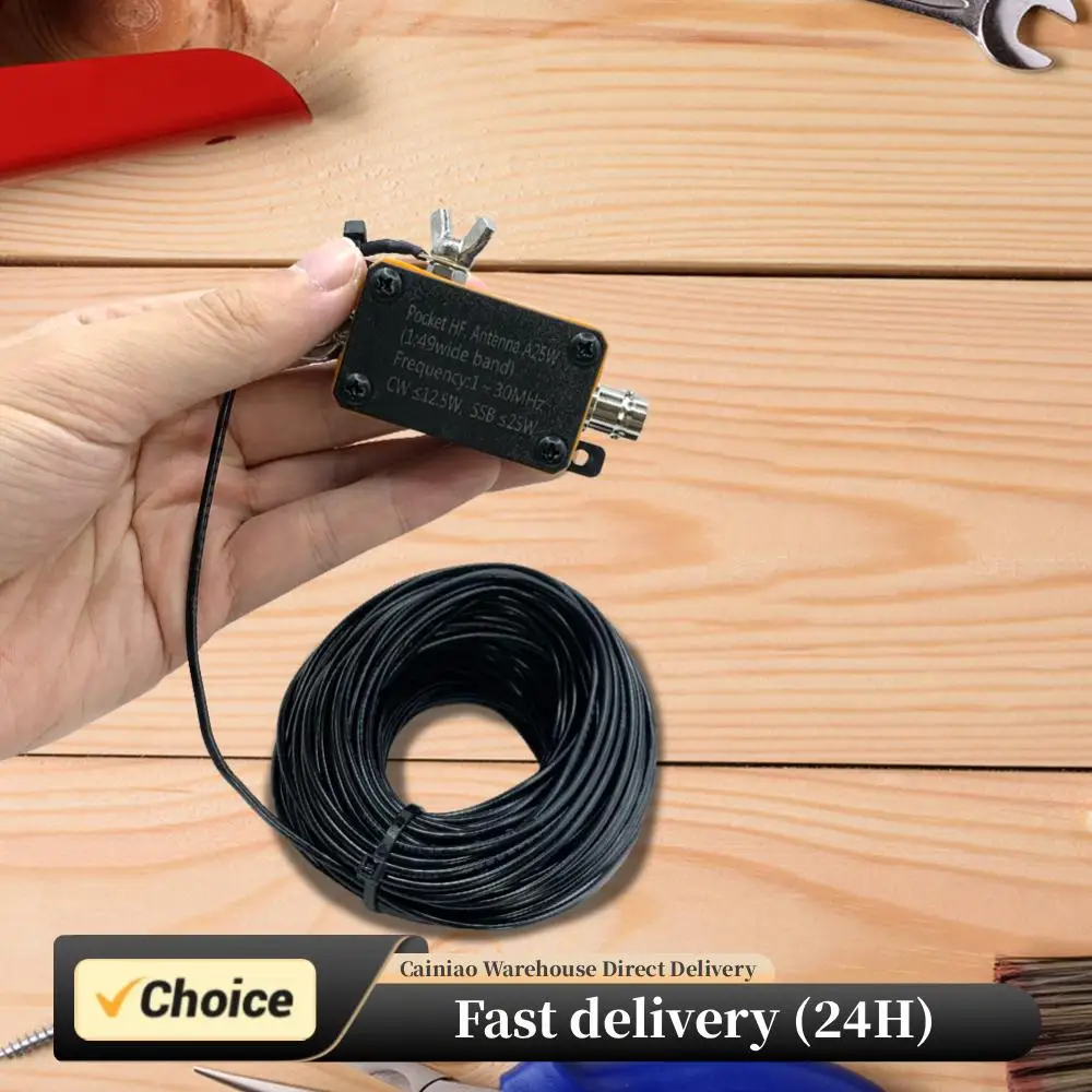 A25 Pocket HF Antenna 1-30MHz Shortwave Antenna Radio Inverted V Horizontal Balun Long Line Wideband CW SSB End Fed Half Antenna
A25 Pocket HF Antenna 1-30MHz Shortwave Antenna Radio Inverted V Horizontal Balun Long Line Wideband CW SSB End Fed Half Antenna