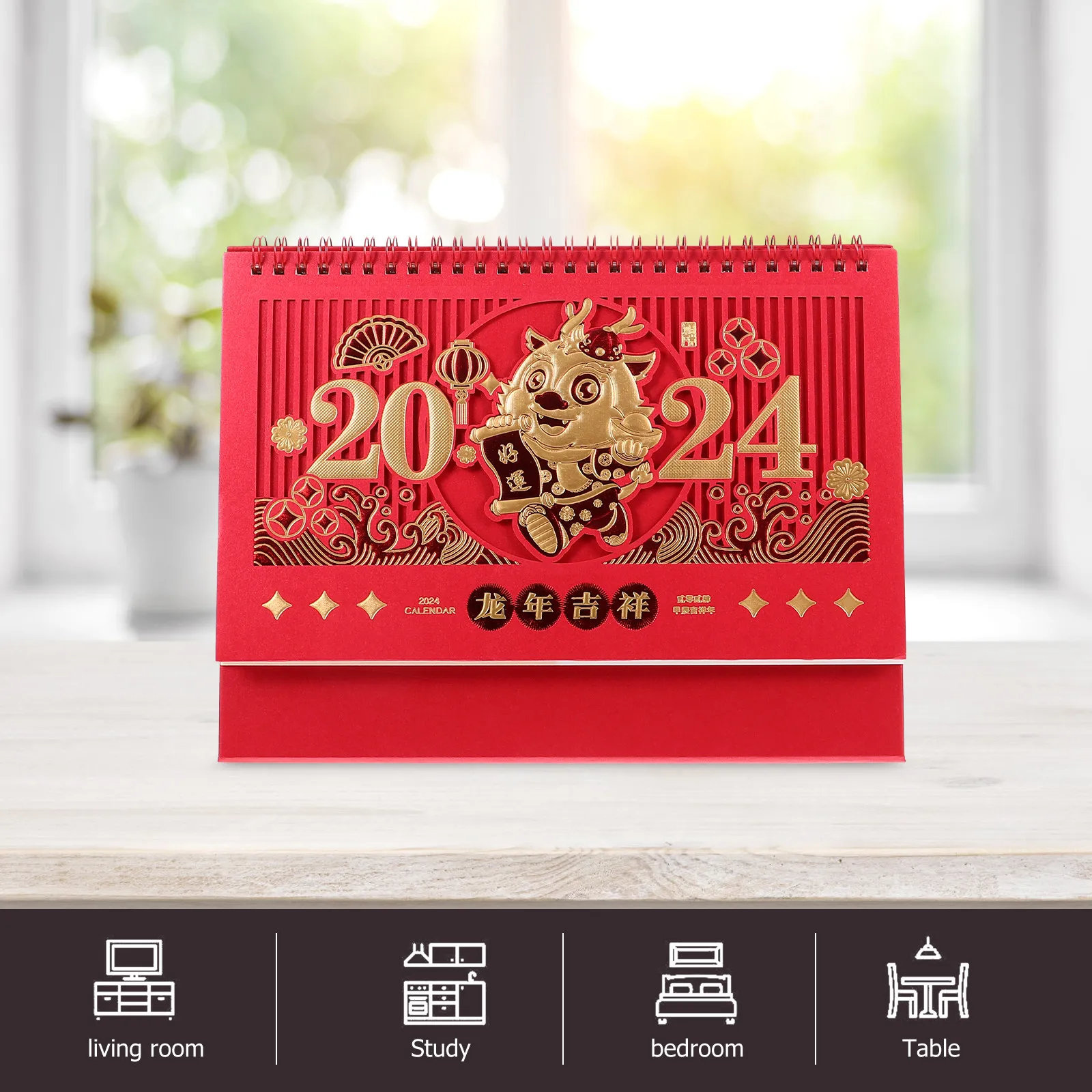 Dragon Year 2024 Desk Calendar Freestanding Monthly Flip Calendar for Home Office Dorm Decorative Desktop Organizer with
Dragon Year 2024 Desk Calendar Freestanding Monthly Flip Calendar for Home Office Dorm Decorative Desktop Organizer with