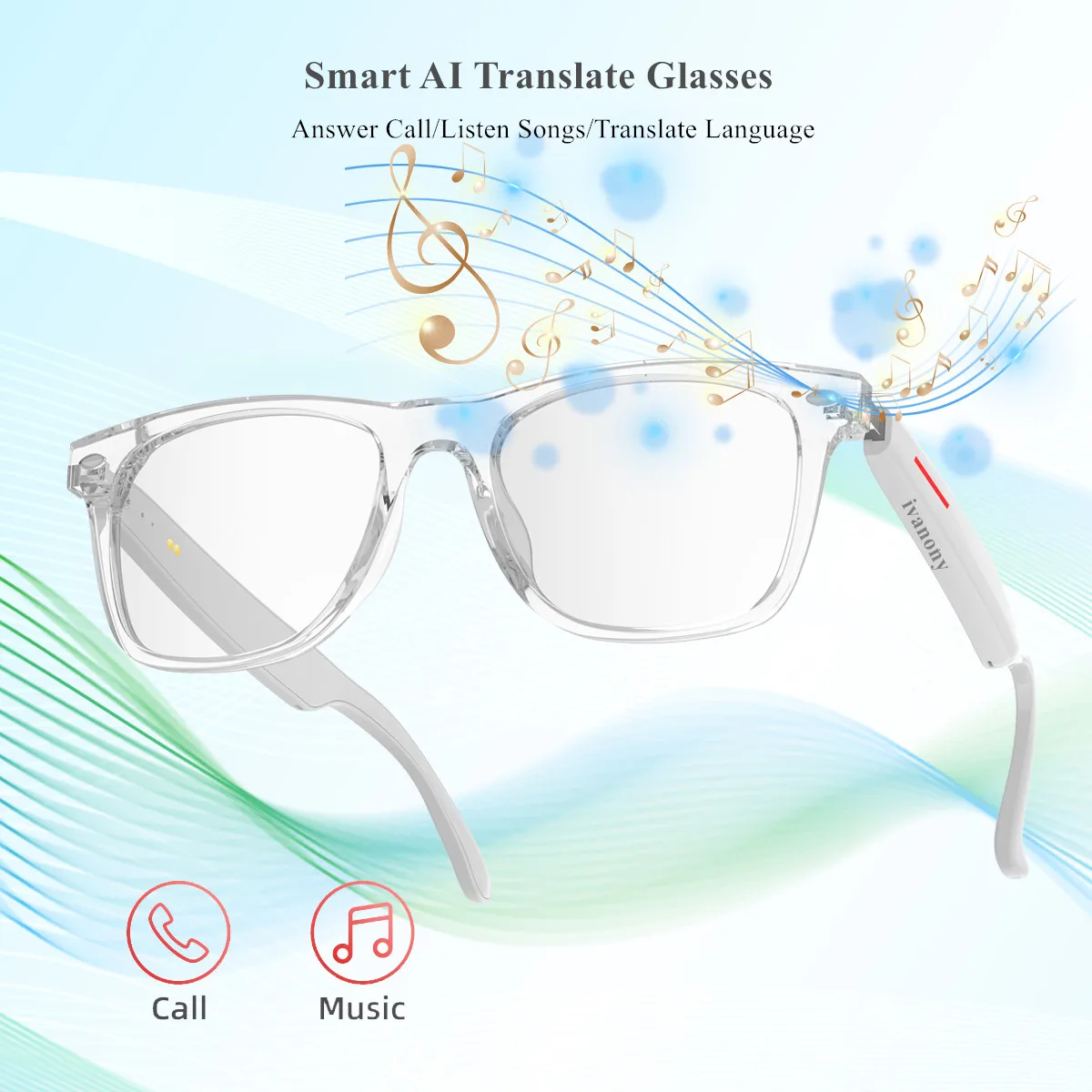 AI Translation Smart Glassess Hands Free Calling Play Songs Bluetooth Smart Glasses Translation Language for Studying Business
AI Translation Smart Glassess Hands Free Calling Play Songs Bluetooth Smart Glasses Translation Language for Studying Business