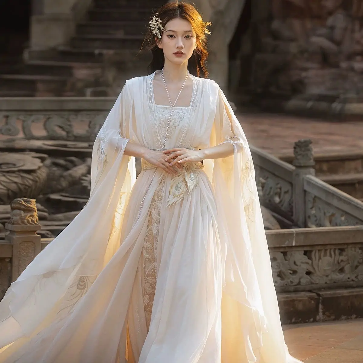 Chinese style Women Hanfu Suit Female Xi Xuan Han Element Immortal Qi Immortal Xia sisters Spring Summer Suit
Chinese style Women Hanfu Suit Female Xi Xuan Han Element Immortal Qi Immortal Xia sisters Spring Summer Suit