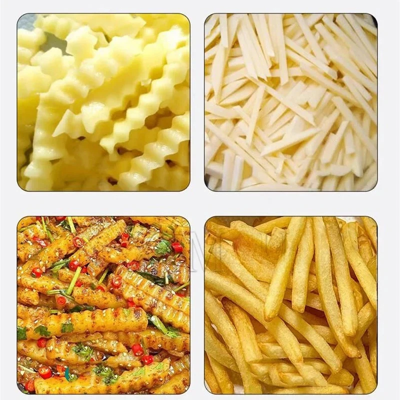 Potato Cutter Shredder Crinkle Potato Carrot Shredding Machine Wave Strip Potato Cutting Machine
Potato Cutter Shredder Crinkle Potato Carrot Shredding Machine Wave Strip Potato Cutting Machine