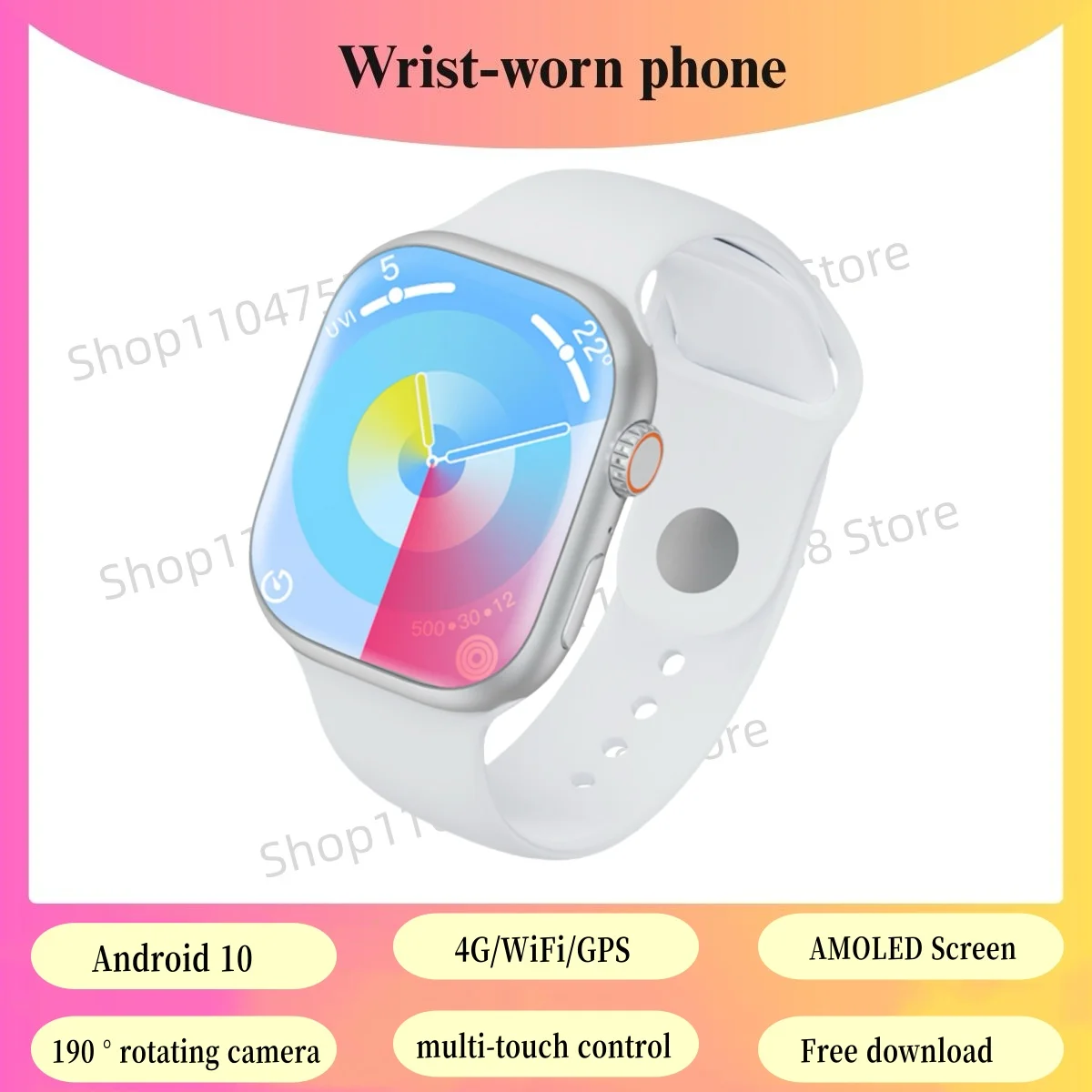 CD99 S9 S10 Smart Watch Smartwatch With 800W Rotating Camera GPS WIFI Compass 4G SIM Card 128GB Momery Android 10 Phone Watch
CD99 S9 S10 Smart Watch Smartwatch With 800W Rotating Camera GPS WIFI Compass 4G SIM Card 128GB Momery Android 10 Phone Watch