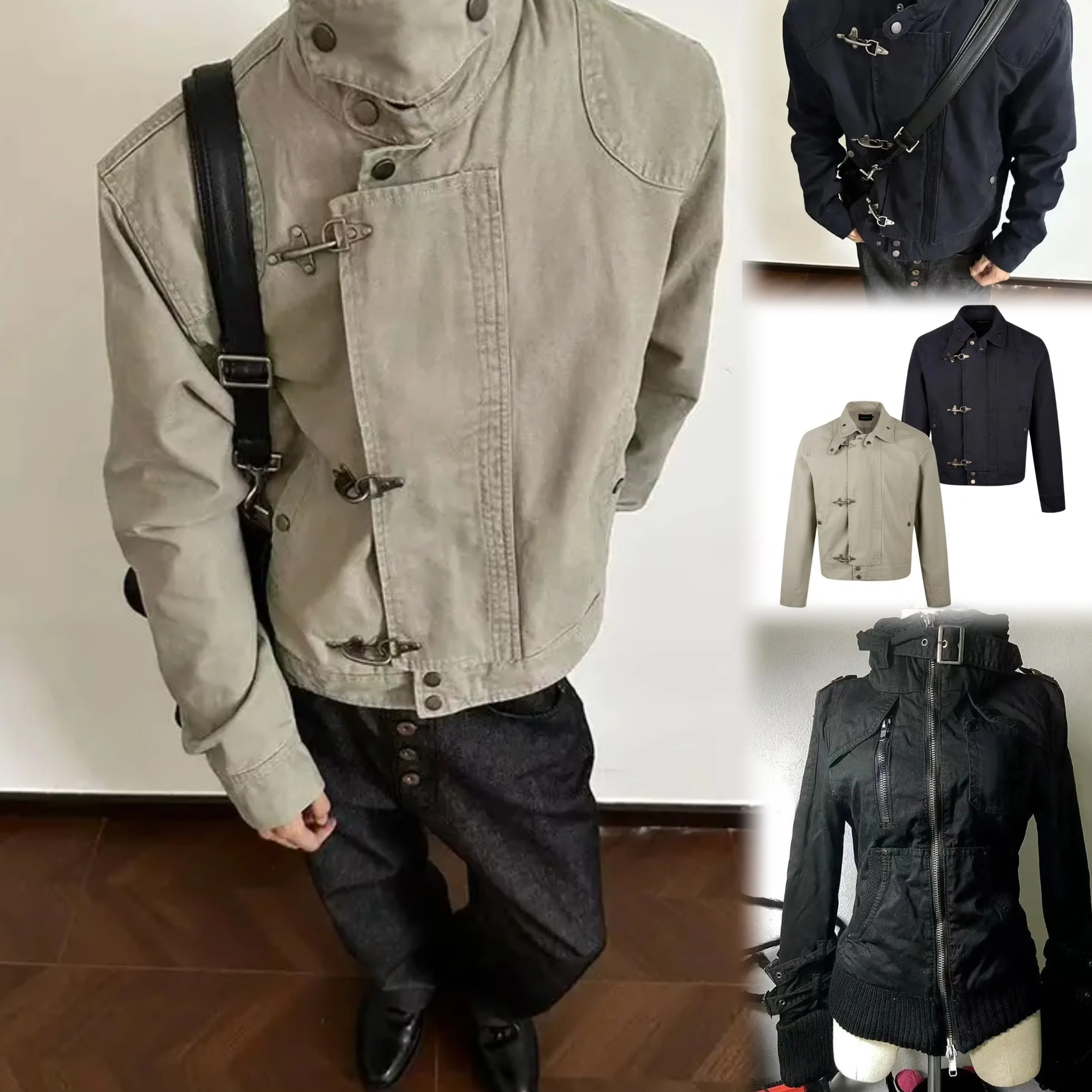 Американская винтажная черная куртка, женские субкультурные пальто с буквенным принтом и капюшоном, женские готические куртки в стиле Харадзюку, толстовки Y2k
Американская винтажная черная куртка, женские субкультурные пальто с буквенным принтом и капюшоном, женские готические куртки в стиле Харадзюку, толстовки Y2k