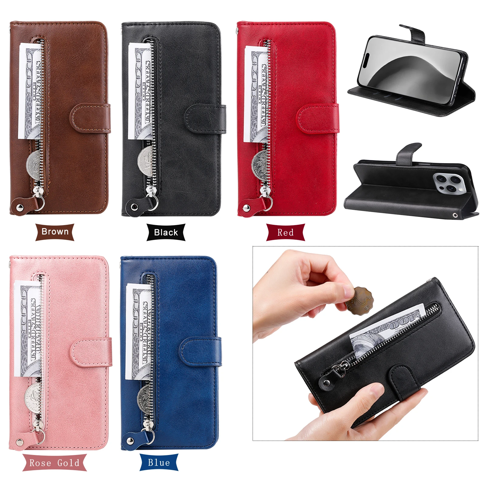 High-quality Capa Reno15F Zipper Leather Case For OPPO Reno 15 F 15F Case Wallet Stand Phone Cover For OPPO Reno 15 F Fundas Coq
High-quality Capa Reno15F Zipper Leather Case For OPPO Reno 15 F 15F Case Wallet Stand Phone Cover For OPPO Reno 15 F Fundas Coq