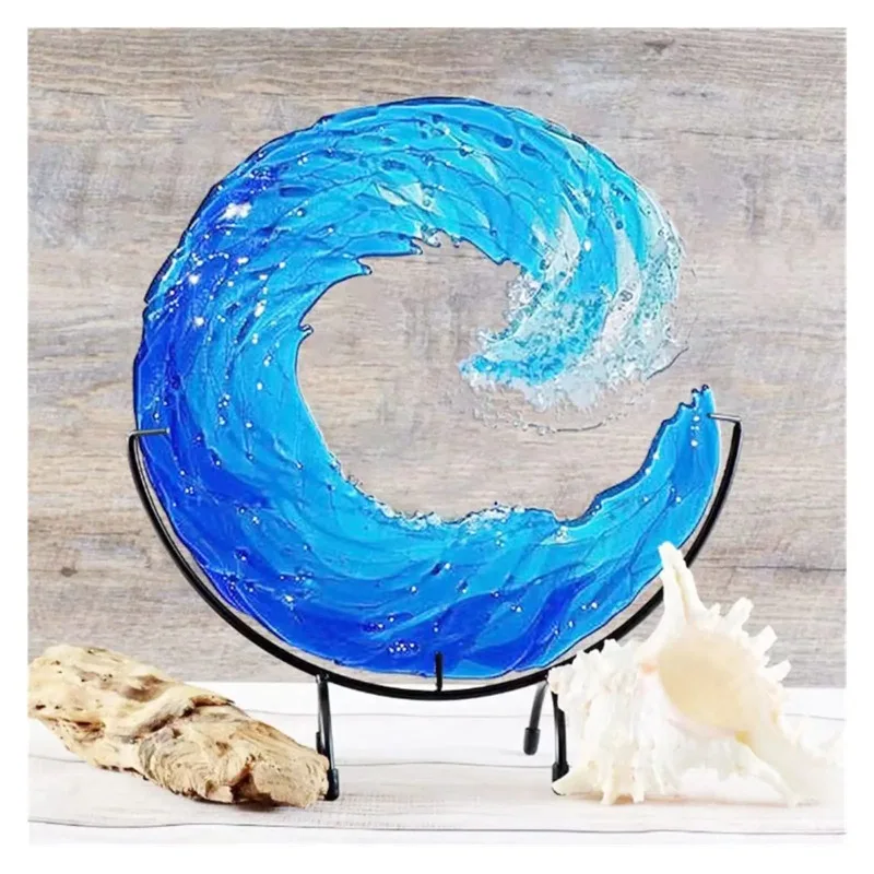 Wave molten glass sculpture, creative gradient blue wave sculpture ornaments, wave acrylic home decoration crafts
Wave molten glass sculpture, creative gradient blue wave sculpture ornaments, wave acrylic home decoration crafts