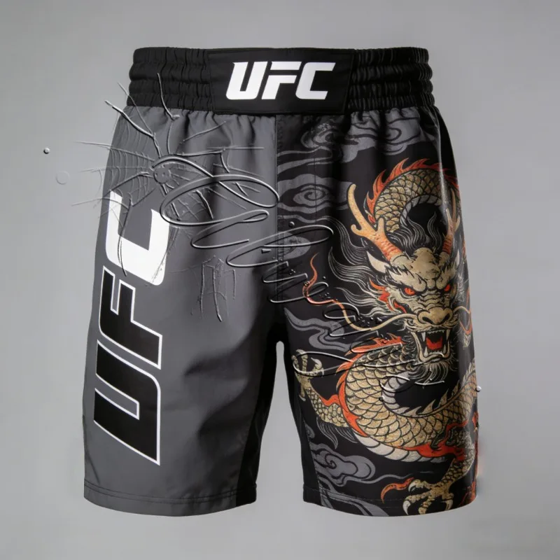 2026 Новые мужские и женские быстросохнущие шорты UFC MMA для тренировок Sanda Muay Thai, шорты для фитнеса ММА в стиле ретро с узором дракона
2026 Новые мужские и женские быстросохнущие шорты UFC MMA для тренировок Sanda Muay Thai, шорты для фитнеса ММА в стиле ретро с узором дракона