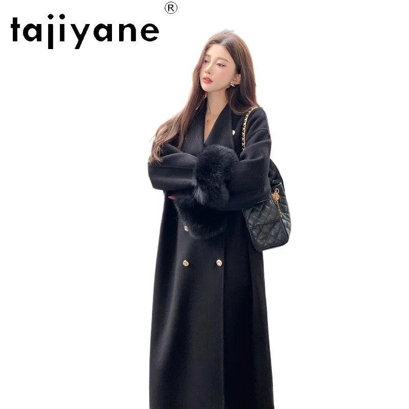 TAJIYANE длинное пальто из 100% шерсти со съемными манжетами из лисьего меха, верхняя одежда премиум-класса, зимняя женская одежда 2025 года, manteaux hiver femme
TAJIYANE длинное пальто из 100% шерсти со съемными манжетами из лисьего меха, верхняя одежда премиум-класса, зимняя женская одежда 2025 года, manteaux hiver femme