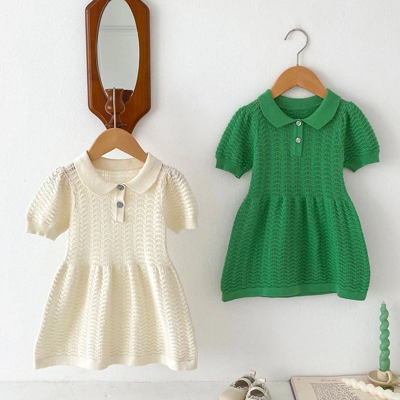 2024 New Summer Sister Clothing Baby Girl Party Dress Short Sleeved Knitted Hollow Out Kids Princess Dresses Children Clothes
2024 New Summer Sister Clothing Baby Girl Party Dress Short Sleeved Knitted Hollow Out Kids Princess Dresses Children Clothes