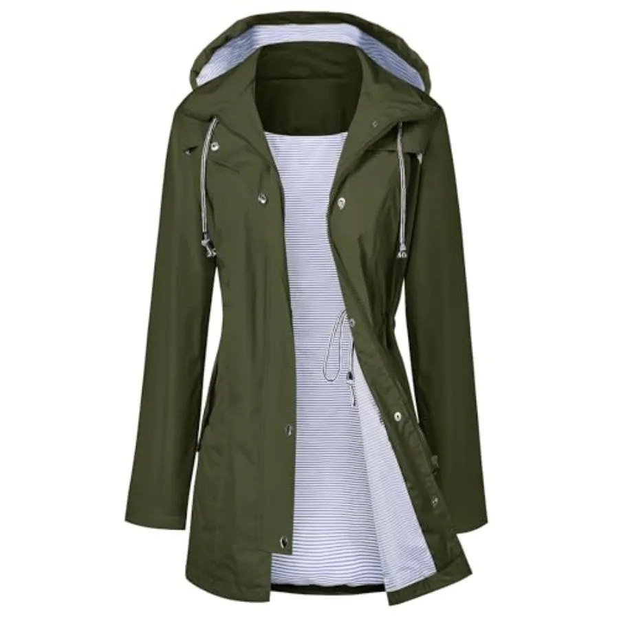 LOMON Raincoat Women Waterproof Long Hooded Trench Coats Lined Windbreaker Travel Jacket S-XXL
LOMON Raincoat Women Waterproof Long Hooded Trench Coats Lined Windbreaker Travel Jacket S-XXL