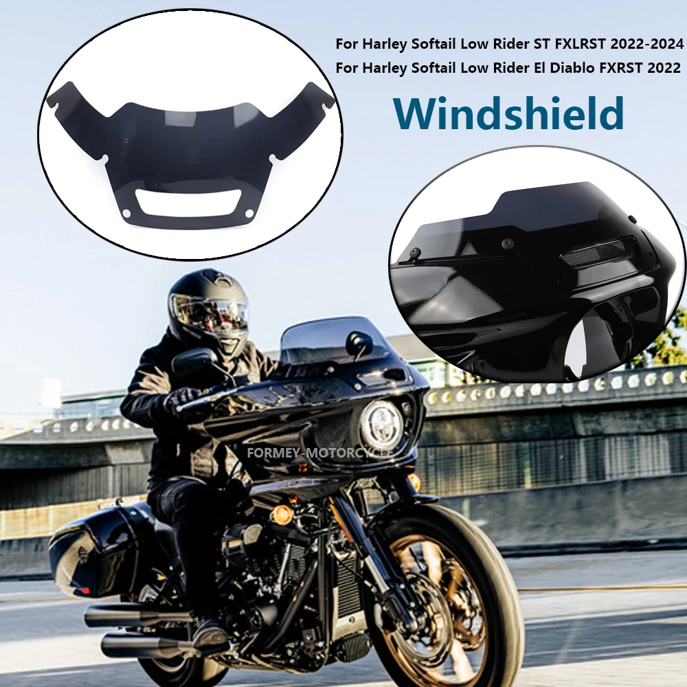 2022-2024 New Motorcycle Accessory Glass Windshield Deflector Fit For Harley Softail Low Rider ST FXLRST/Rider El Diablo FXRST
2022-2024 New Motorcycle Accessory Glass Windshield Deflector Fit For Harley Softail Low Rider ST FXLRST/Rider El Diablo FXRST