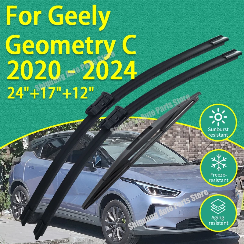 Front Rear Silicone Coating Wipers for Geely Geometry C 2020 - 2024 Car Wiper Windshield Windscreen Blades Accessories 2023 2022
Front Rear Silicone Coating Wipers for Geely Geometry C 2020 - 2024 Car Wiper Windshield Windscreen Blades Accessories 2023 2022