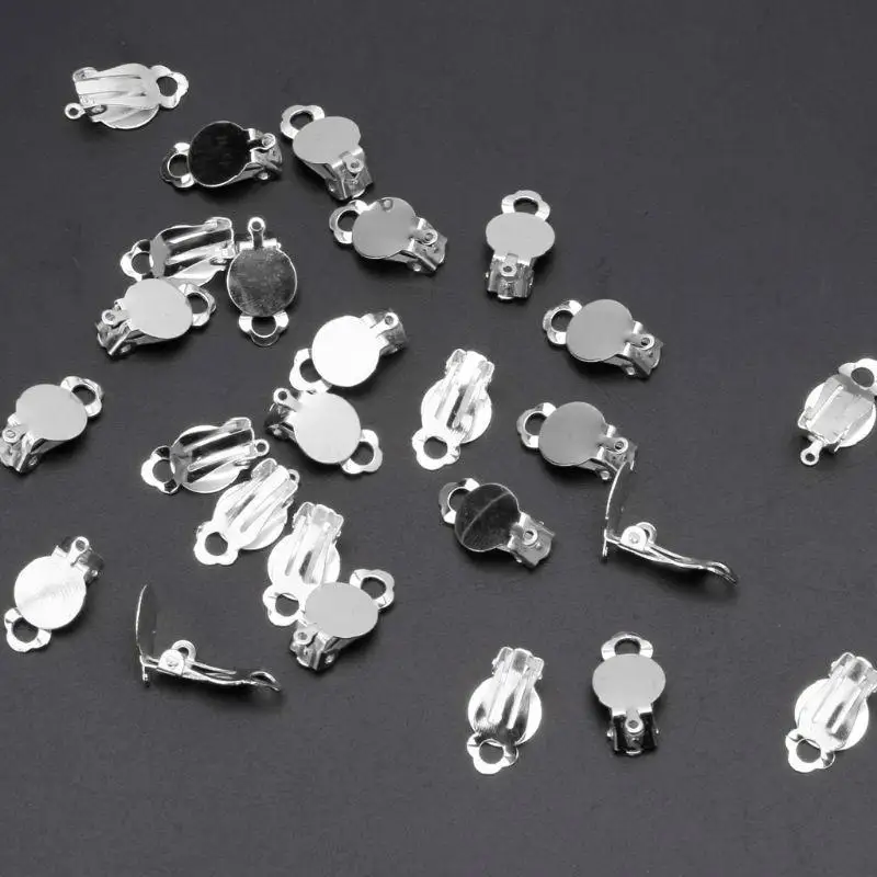 A52E 50Pieces/set Round Flat Tray Earring Clip for Jewelry Making Craft Non Piercing Ear Gold Silver Color DIY Earring Making
A52E 50Pieces/set Round Flat Tray Earring Clip for Jewelry Making Craft Non Piercing Ear Gold Silver Color DIY Earring Making