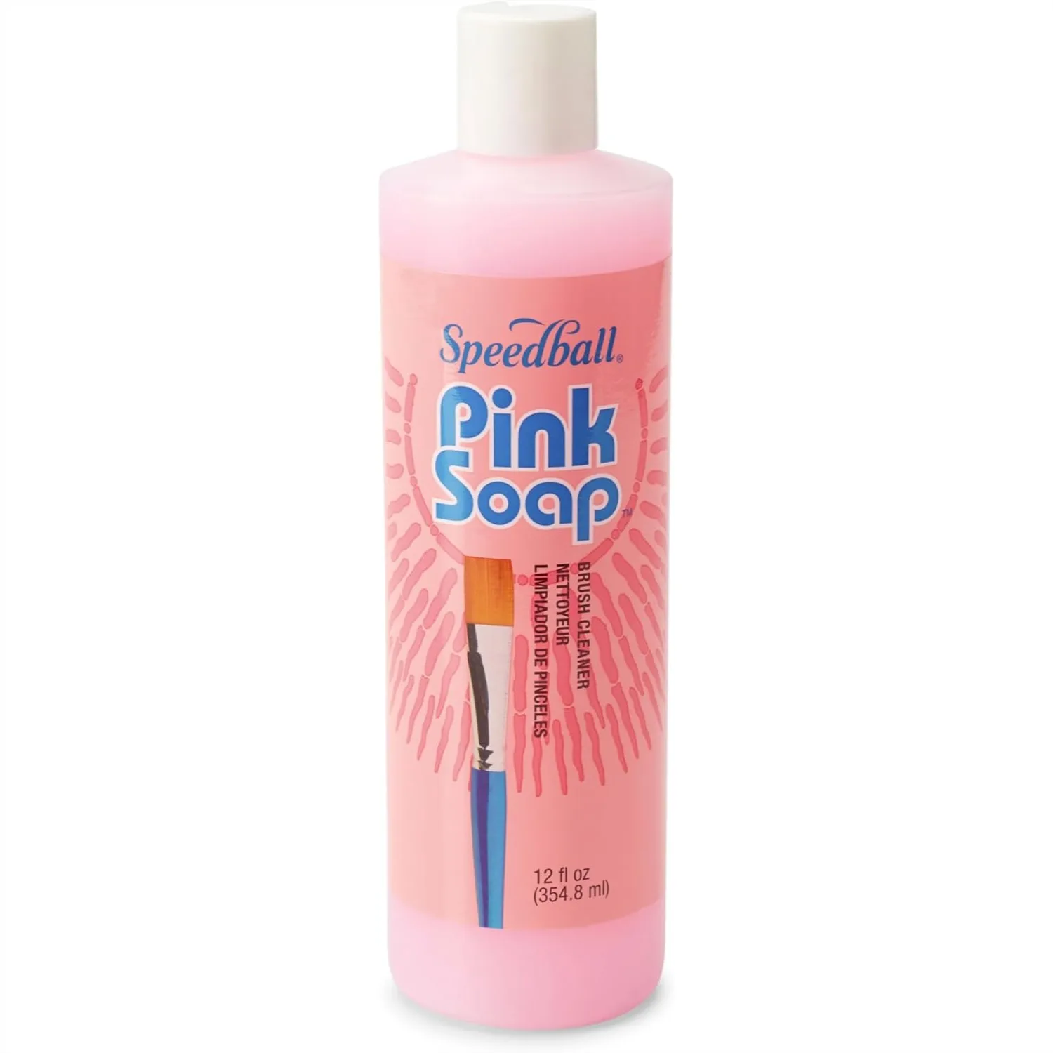 Pink Soap 12-Ounce Brush Cleaner and Conditioner for Oil Acrylic Watercolor
Pink Soap 12-Ounce Brush Cleaner and Conditioner for Oil Acrylic Watercolor