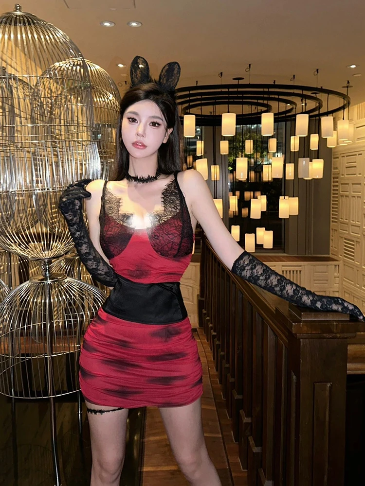 Strive Umei сексуальное кружевное облегающее платье женское осенне-зимнее горячее платье для девочек на Хэллоуин, корейская версия, юбка
Strive Umei сексуальное кружевное облегающее платье женское осенне-зимнее горячее платье для девочек на Хэллоуин, корейская версия, юбка