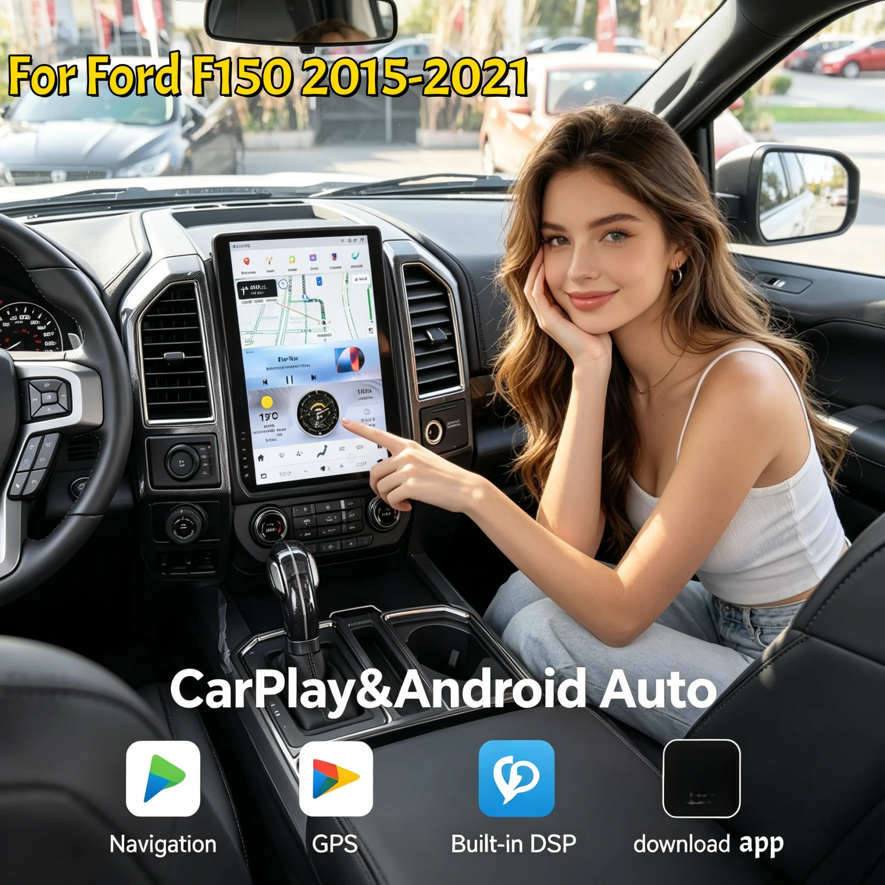 14.5 Inch Android 13 For Ford F150 2015 2016-2019 2021 Car Wireless CarPlay GPS Navigation Multimedia Player Radio Head unit HD
14.5 Inch Android 13 For Ford F150 2015 2016-2019 2021 Car Wireless CarPlay GPS Navigation Multimedia Player Radio Head unit HD