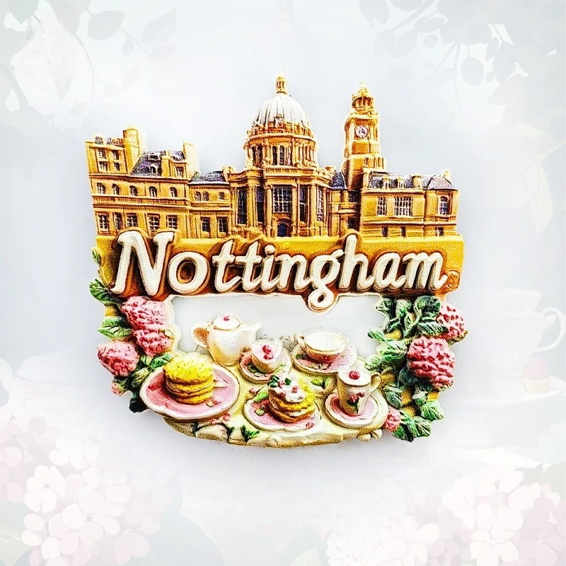 Nottingham Council House Afternoon Tea Fridge Magnet - 3D British Tradition Souvenir Clock Tower & Teacup Decor
Nottingham Council House Afternoon Tea Fridge Magnet - 3D British Tradition Souvenir Clock Tower & Teacup Decor