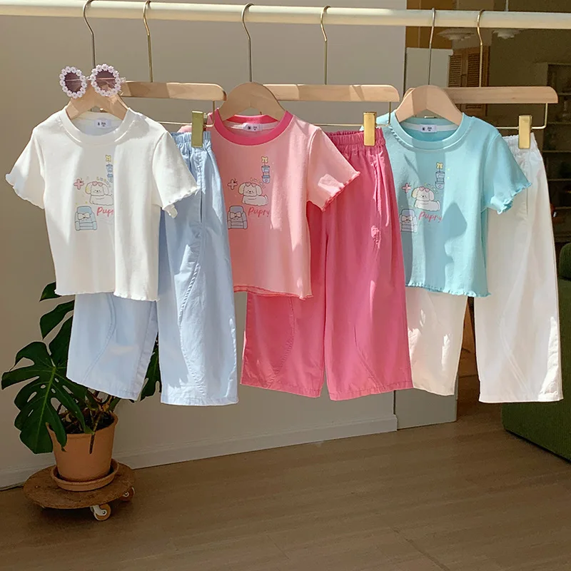 Summer Baby Girls Cotton Casual Cartoon Short Sleeve T-Shirt+Plain Pant Sets School Kids 2PCS Tracksuit Children Outfit 1-10 Yrs
Summer Baby Girls Cotton Casual Cartoon Short Sleeve T-Shirt+Plain Pant Sets School Kids 2PCS Tracksuit Children Outfit 1-10 Yrs