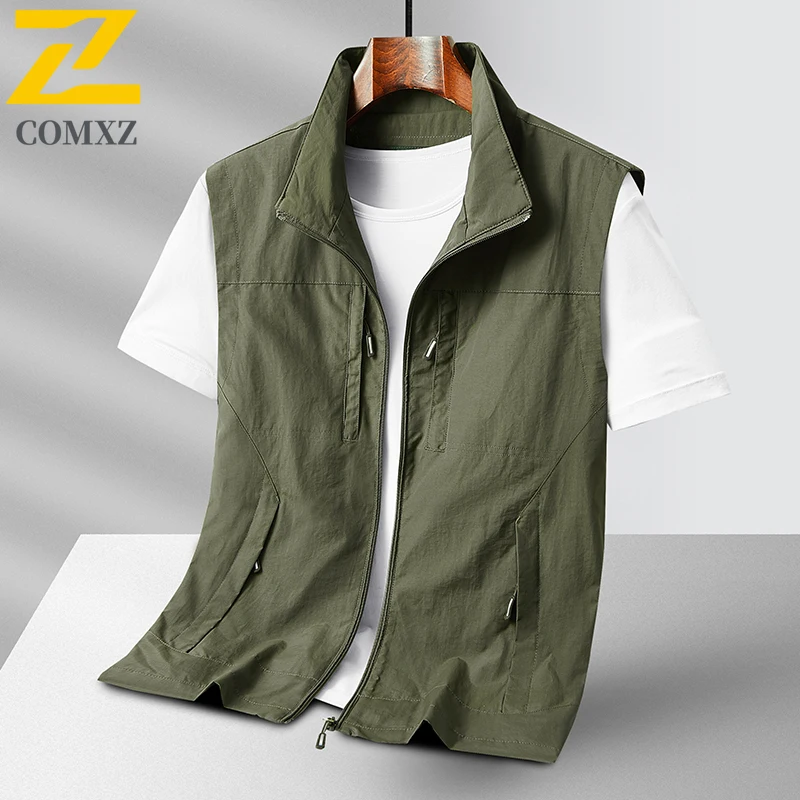 Outdoor Sleeveless Vest Men's Autumn Trendy Hunting Multi-pocket Work Vests Fishing Reporter Photography Mesh Waistcoat 2025 New
Outdoor Sleeveless Vest Men's Autumn Trendy Hunting Multi-pocket Work Vests Fishing Reporter Photography Mesh Waistcoat 2025 New