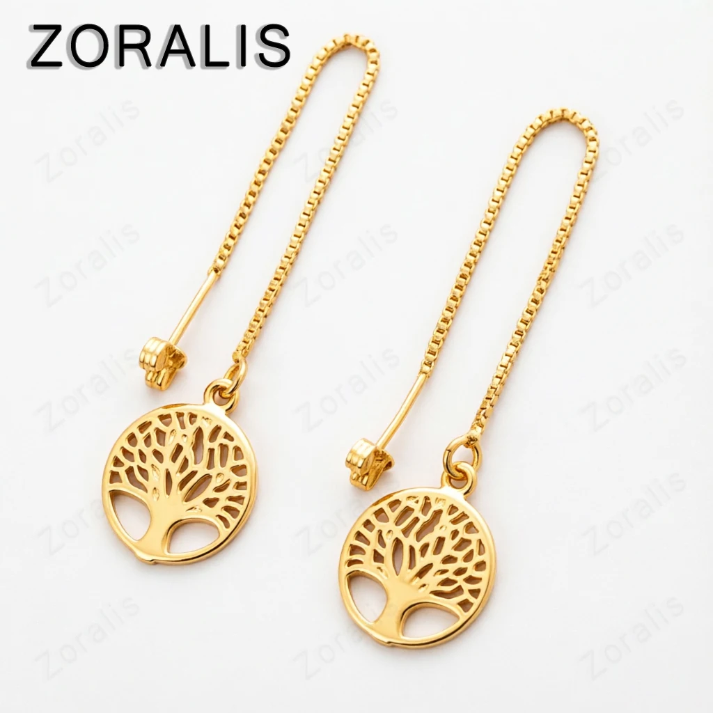 Pretty 18K Gold Exquisite Round Tree Long Drop Earrings For Women Fashion Party Wedding Jewelry Gifts Accessories
Pretty 18K Gold Exquisite Round Tree Long Drop Earrings For Women Fashion Party Wedding Jewelry Gifts Accessories