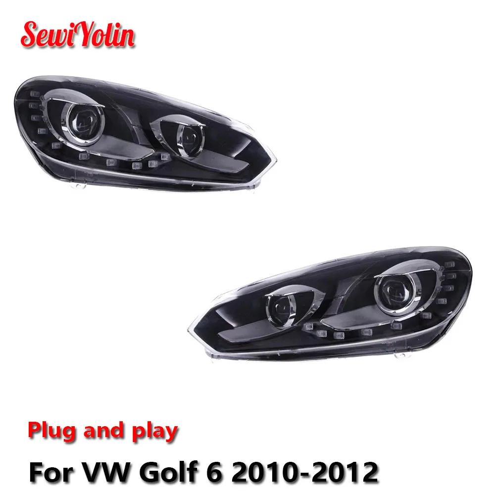 Car LED Headlight Light Assemblies For VW Golf 6 2010-2012 Auto Fog DRL Brake Turn Signal Lamp Plug and Play
Car LED Headlight Light Assemblies For VW Golf 6 2010-2012 Auto Fog DRL Brake Turn Signal Lamp Plug and Play