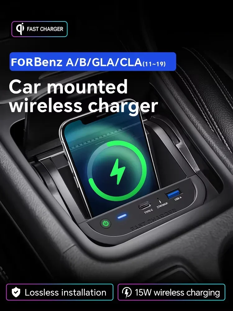Car Wireless Charger for Mercedes Benz GLA CLA W176 X156 C177 2011-2019 Fast Charging Holder Mobile Phone Charger Charging Pad
Car Wireless Charger for Mercedes Benz GLA CLA W176 X156 C177 2011-2019 Fast Charging Holder Mobile Phone Charger Charging Pad