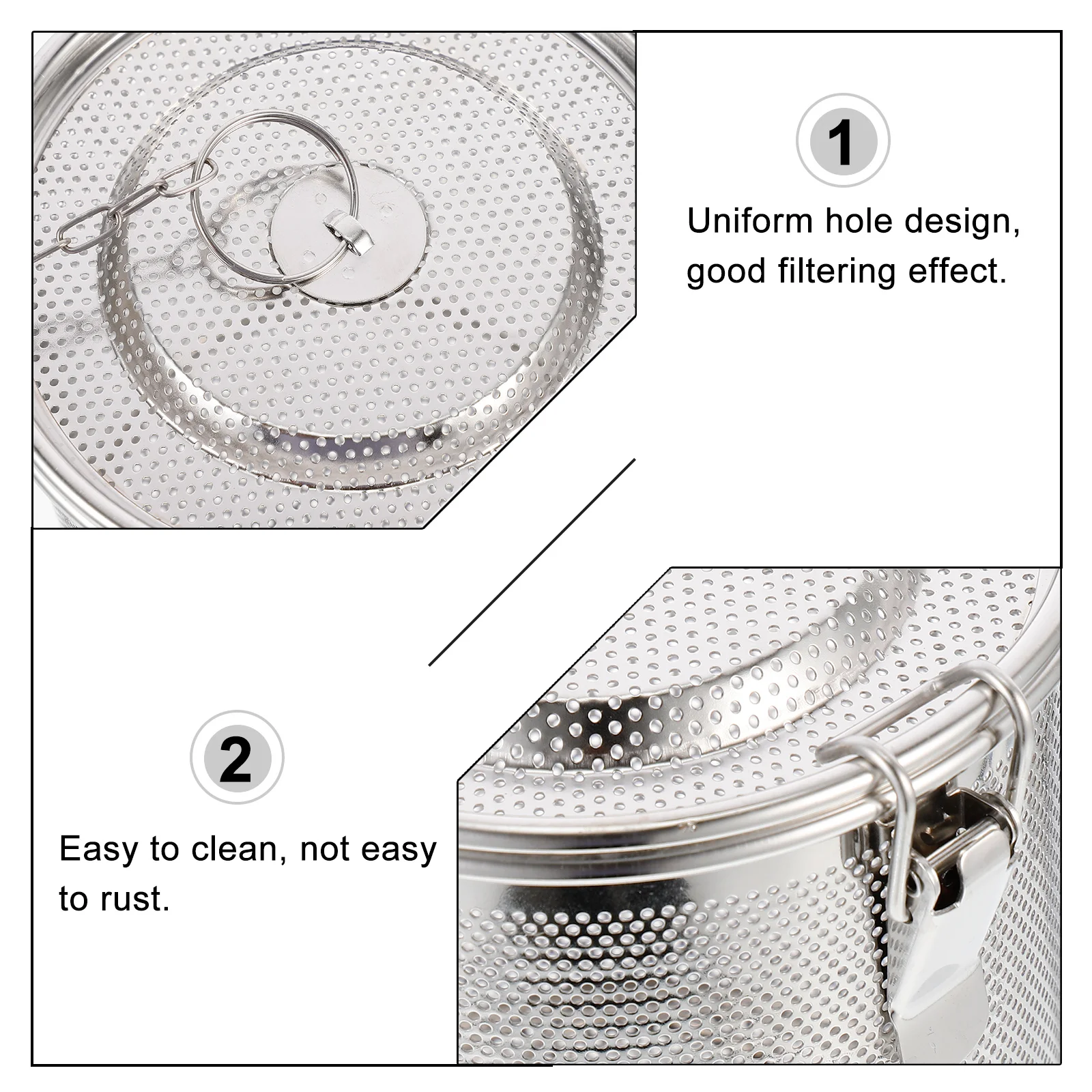 Seasoning Balls and Slag Basket Strainer Spice Stylish Filter Brine for Cooking Stainless Steel
Seasoning Balls and Slag Basket Strainer Spice Stylish Filter Brine for Cooking Stainless Steel