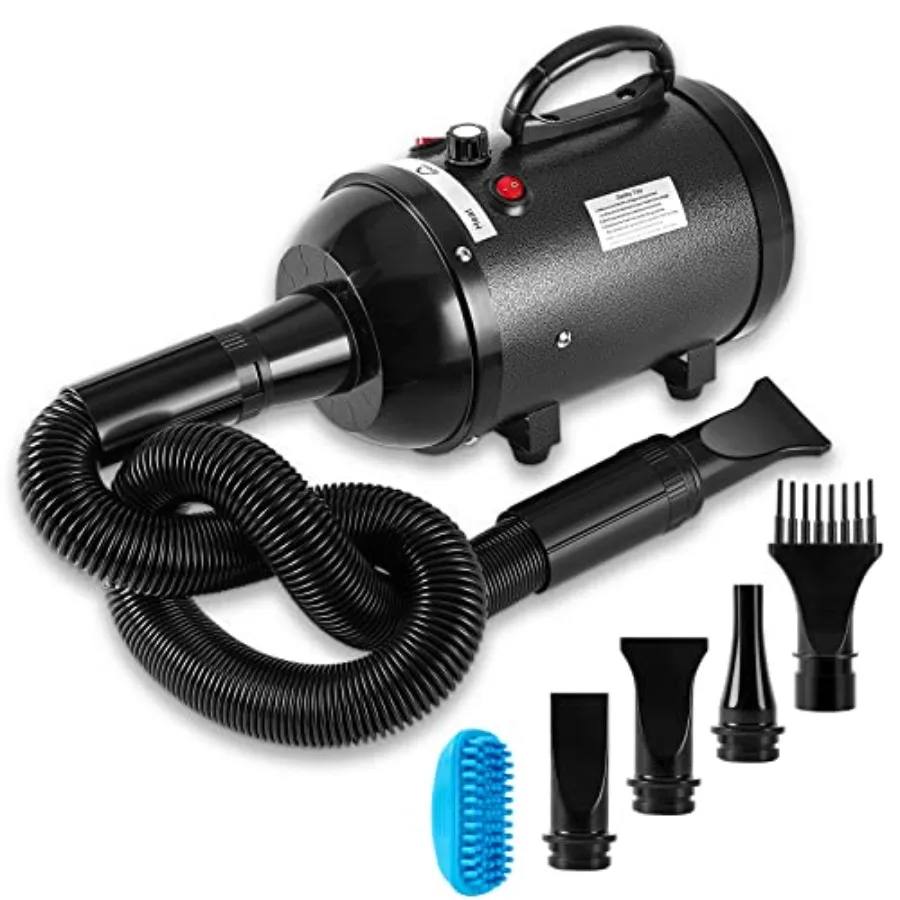 Dog Dryer, 4.3HP/3200W High Velocity Pet Hair Dryer, Stepless Adjustable Speed, Quick-Drying, Reduce Noise Heat Insulation, 4 N
Dog Dryer, 4.3HP/3200W High Velocity Pet Hair Dryer, Stepless Adjustable Speed, Quick-Drying, Reduce Noise Heat Insulation, 4 N