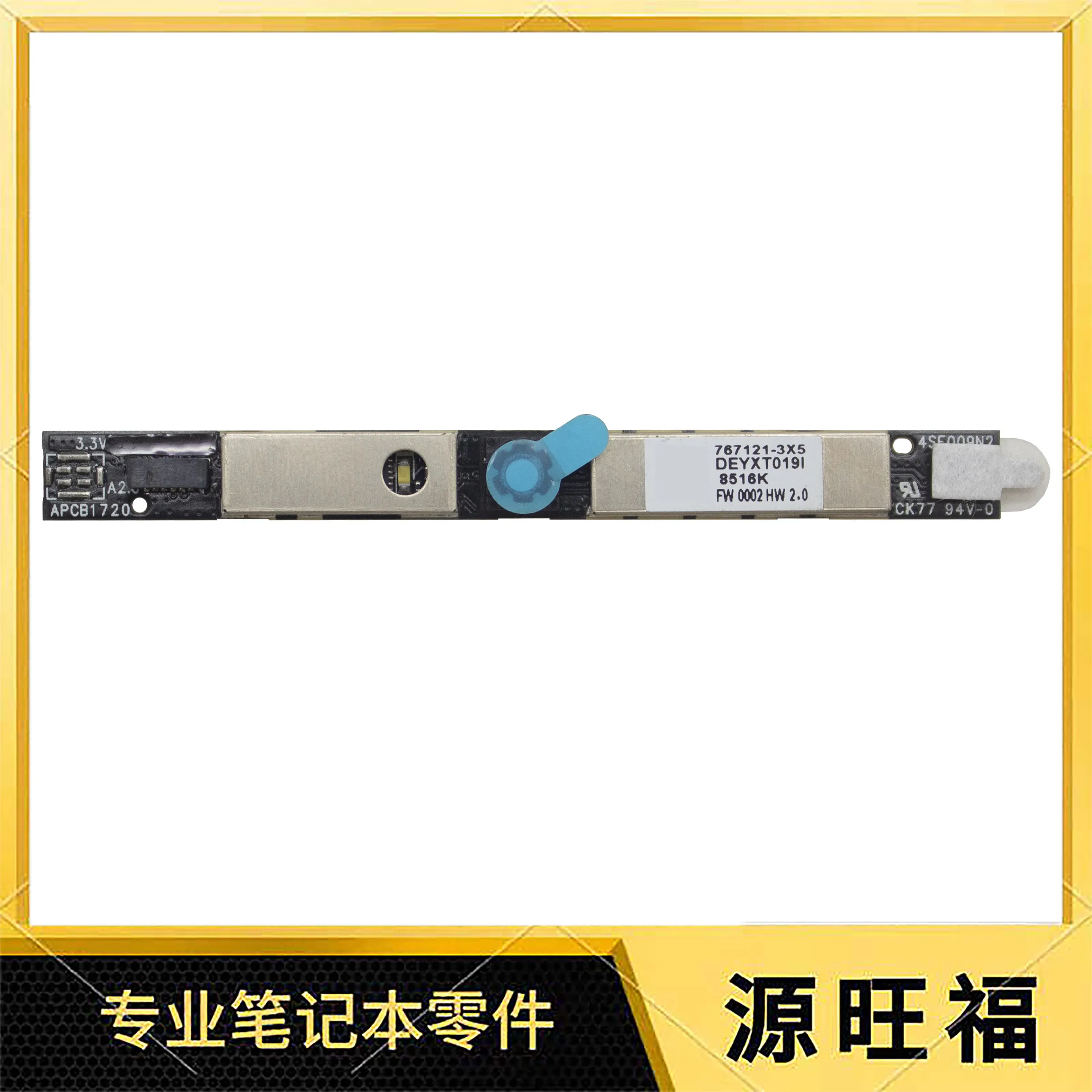 Camera and Microphone Module for HP 15-BK W AE AH AB 13-AE 310 G2
Camera and Microphone Module for HP 15-BK W AE AH AB 13-AE 310 G2