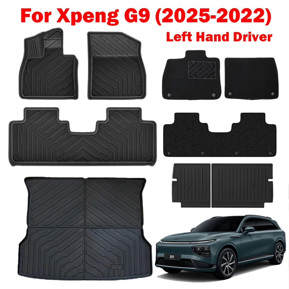 Для Xpeng G9 2025-2022 Автомобильные коврики и грузовой вкладыш, TPE 3D Для Xiaopeng Коврик для ног Водонепроницаемые коврики в багажник и коврики на спинку LHD
Для Xpeng G9 2025-2022 Автомобильные коврики и грузовой вкладыш, TPE 3D Для Xiaopeng Коврик для ног Водонепроницаемые коврики в багажник и коврики на спинку LHD
