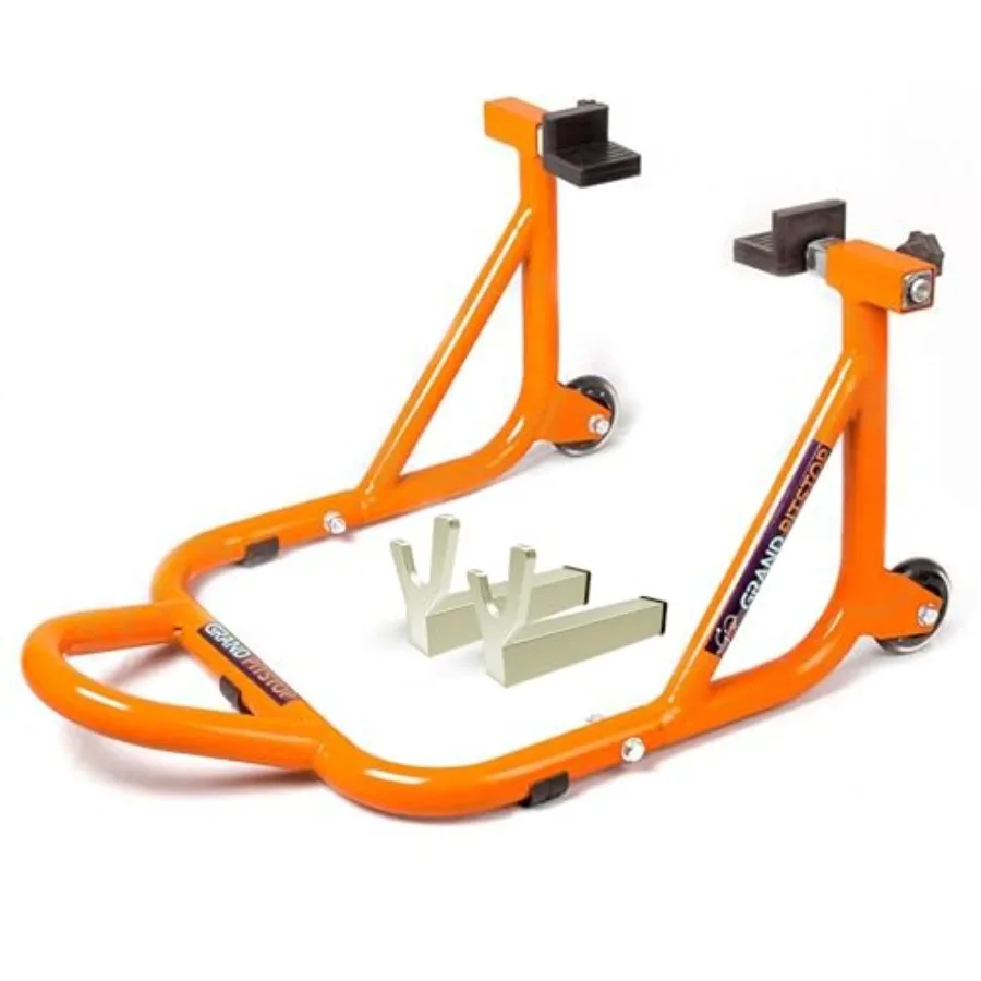 Motorcycle Stand Paddock Lift Stand for Rear Wheel with Fork and Swingarm Spool Weight Capacity 529 lbs/240 Kg's Dismantable St
Motorcycle Stand Paddock Lift Stand for Rear Wheel with Fork and Swingarm Spool Weight Capacity 529 lbs/240 Kg's Dismantable St