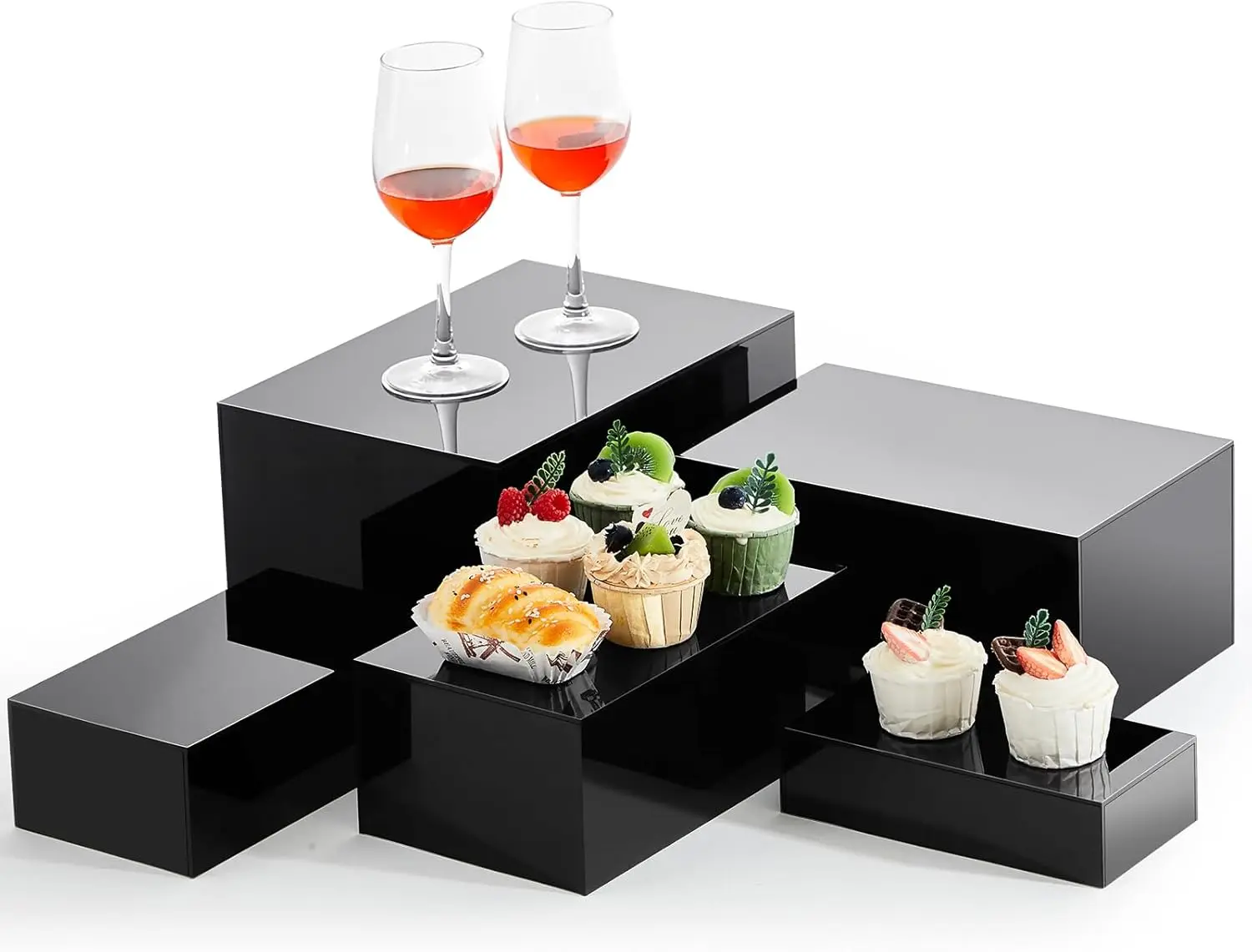 5-Piece Acrylic Display Stand Set with Hollow Bottom - 8" to 12" Sizes for Dessert, Jewelry & Decor
5-Piece Acrylic Display Stand Set with Hollow Bottom - 8" to 12" Sizes for Dessert, Jewelry & Decor