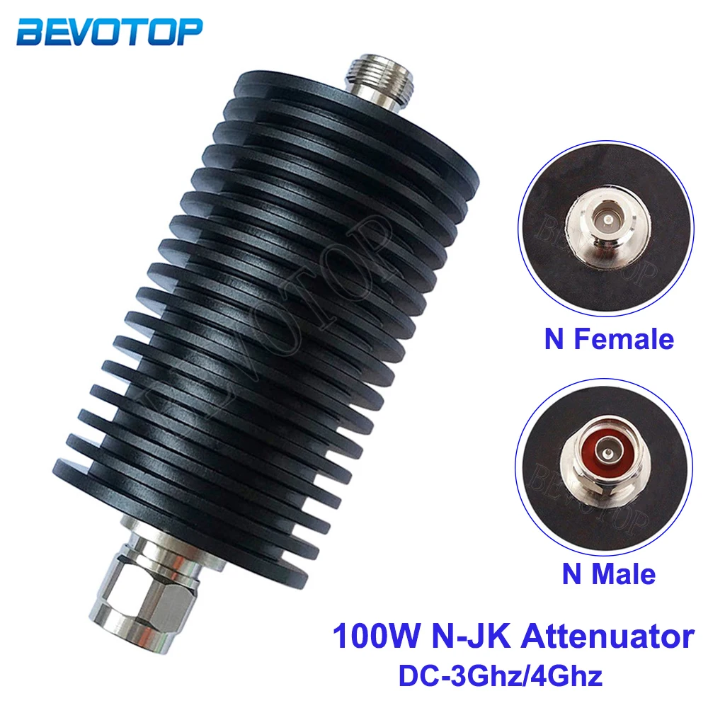 100W N-JK Type Attenuato N Male Plug to N Female Jack DC-3Ghz/4Ghz 1/2/3/5/6/10/15/20/30/40/50/60db RF Coaxial Power Connector
100W N-JK Type Attenuato N Male Plug to N Female Jack DC-3Ghz/4Ghz 1/2/3/5/6/10/15/20/30/40/50/60db RF Coaxial Power Connector