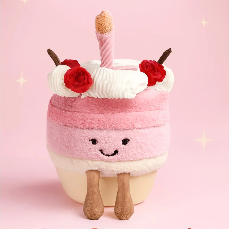 Rainbow Birthday Cake Plush Doll Apricot Lamb Cherry Design Perfect Holiday Gift Interactive Toy for Pets with Gift Box
Rainbow Birthday Cake Plush Doll Apricot Lamb Cherry Design Perfect Holiday Gift Interactive Toy for Pets with Gift Box