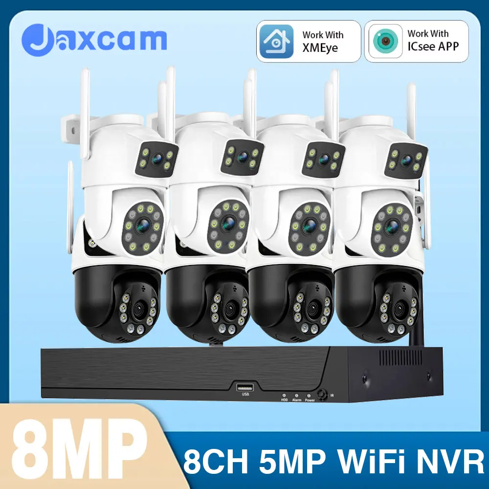8MP 4K HD PTZ Video Surveillance System CCTV Security Camera 8CH WiFi NVR Dome Auto Tracking Kit Two Way Audio Waterproof Rotate
8MP 4K HD PTZ Video Surveillance System CCTV Security Camera 8CH WiFi NVR Dome Auto Tracking Kit Two Way Audio Waterproof Rotate