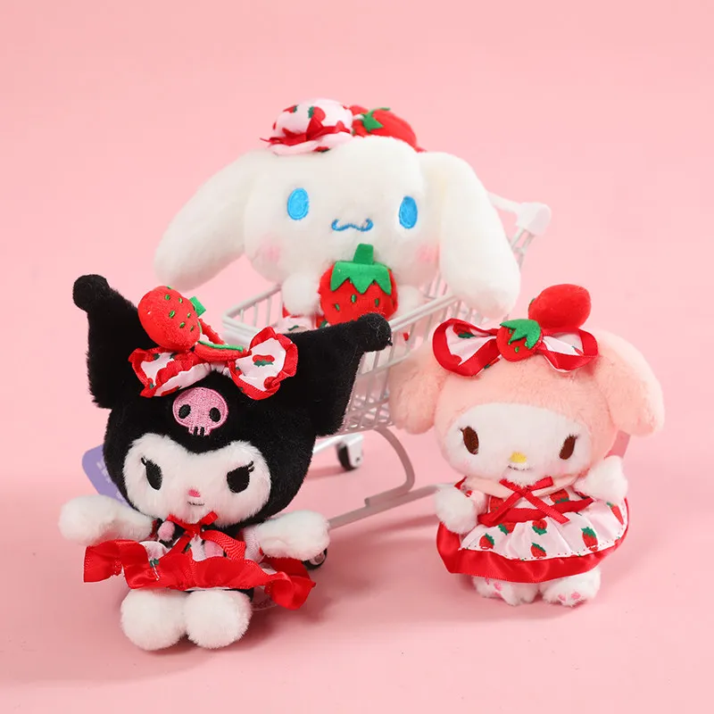 Genuine Sanrio Plush Keychain Cinnamoroll My Melody Strawberry Pattern Soft Cute Stuffed Doll Pendant Bag Decor Kids Girls Gifts
Genuine Sanrio Plush Keychain Cinnamoroll My Melody Strawberry Pattern Soft Cute Stuffed Doll Pendant Bag Decor Kids Girls Gifts