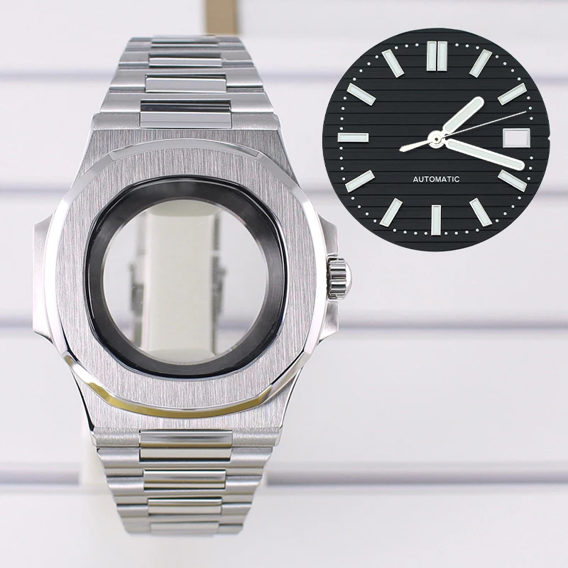 40mm Watch Cases Strap Sapphire Waterproof For Modified Nautilus NH35 NH36 NH38 4R Movement 29.8mm Dial and Hands Parts Case Kit
40mm Watch Cases Strap Sapphire Waterproof For Modified Nautilus NH35 NH36 NH38 4R Movement 29.8mm Dial and Hands Parts Case Kit