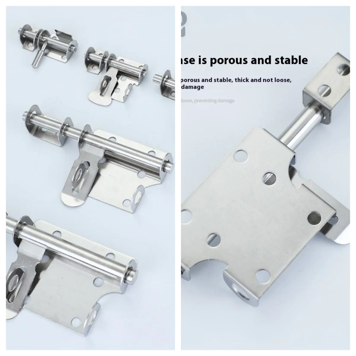 1 Set Solid Sliding Bolts Latch Hasp Stainless Steel Door Latch Home Hardware Gate Safety Toilet Door Lock
1 Set Solid Sliding Bolts Latch Hasp Stainless Steel Door Latch Home Hardware Gate Safety Toilet Door Lock