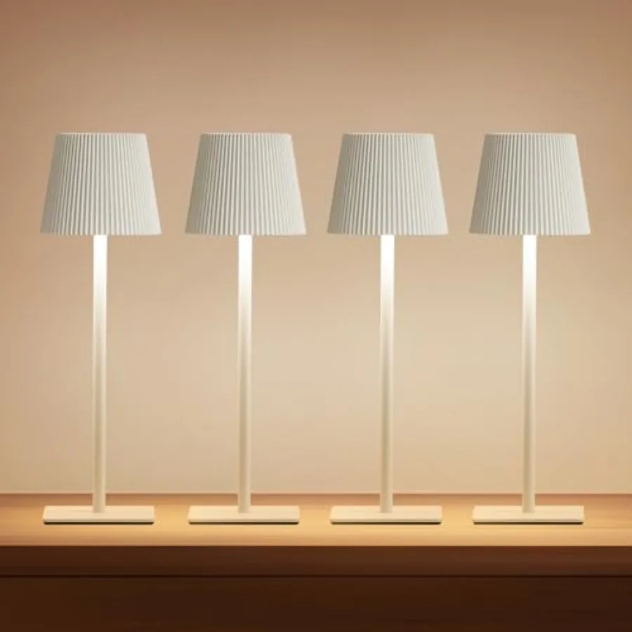 4 Pack Cordless Table Lamp, 6000mAh Rechargeable Battery Operated Desk Lamp, Two Adjustable Heights, Waterproof, Touch Control
4 Pack Cordless Table Lamp, 6000mAh Rechargeable Battery Operated Desk Lamp, Two Adjustable Heights, Waterproof, Touch Control