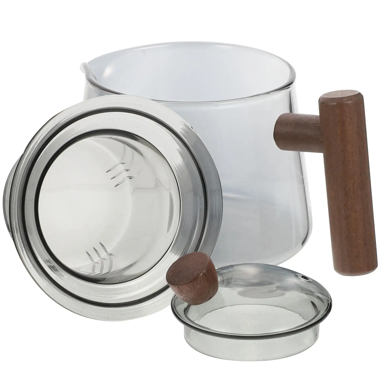 Small Glass Teapot Transparent Kettle for Tearoom Household Easy Clean Storage Comfortable H 360 Degrees Tea Brewing Loose Leaf
Small Glass Teapot Transparent Kettle for Tearoom Household Easy Clean Storage Comfortable H 360 Degrees Tea Brewing Loose Leaf