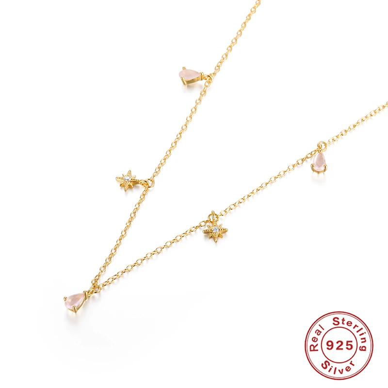 CANNER 925 Sterling Silver Gold For Women Girls Good Luck Wealth Jewelry Gift Pink Waterdrop Stackable Zircon Necklace
CANNER 925 Sterling Silver Gold For Women Girls Good Luck Wealth Jewelry Gift Pink Waterdrop Stackable Zircon Necklace