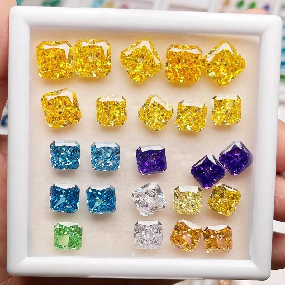 8A Yellow Square Cut Cubic Zirconia Stone Synthetic Zircon Gemstone For Jewelry Making
8A Yellow Square Cut Cubic Zirconia Stone Synthetic Zircon Gemstone For Jewelry Making