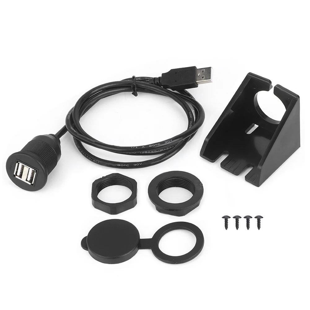 USB2.0 1 Male to 2 Female Data Cable Waterproof Dashboard Adapter Line for Car Motorcycle
USB2.0 1 Male to 2 Female Data Cable Waterproof Dashboard Adapter Line for Car Motorcycle