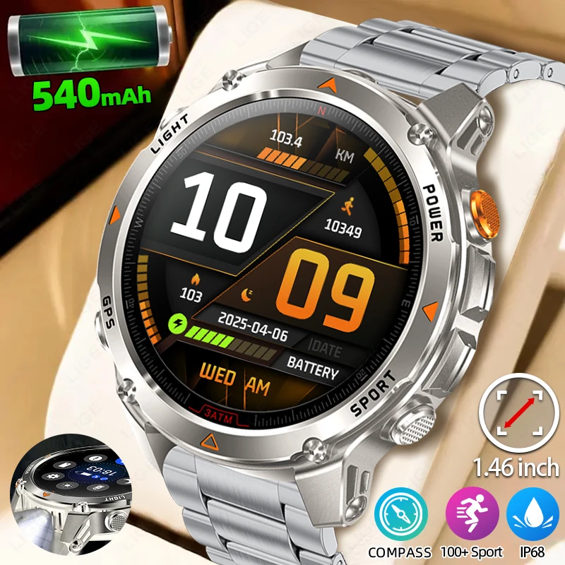 LIGE Mens GPS Sports Watch for Outdoor Fitness Tracker with Compass Altimeter 5ATM Waterproof for Hiking Cycling Swimming 
LIGE Mens GPS Sports Watch for Outdoor Fitness Tracker with Compass Altimeter 5ATM Waterproof for Hiking Cycling Swimming