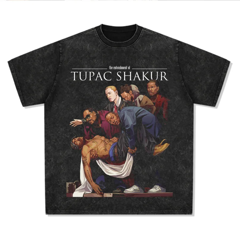 2025 TUPAC SHAKER 2PAC Американский хип-хоп Ретро принт Модная брендовая футболка из чистого хлопка с короткими рукавами
2025 TUPAC SHAKER 2PAC Американский хип-хоп Ретро принт Модная брендовая футболка из чистого хлопка с короткими рукавами